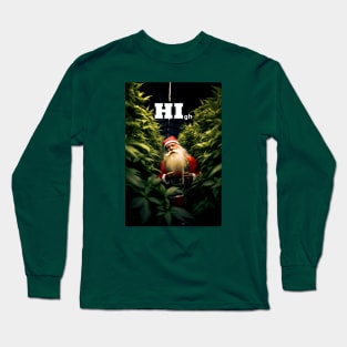 Santa Clause says HI Long Sleeve T-Shirt